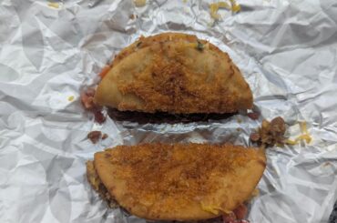 Insane price per size ratio on the Chicken Bacon Ranch Street Chalupas