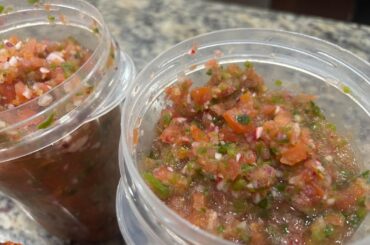 r/SalsaSnobs Shit Post Day is April 1st. Here’s some Salsa Fresca , a Michelada and my new Reddit Moderator Kitchen Apron they sent me. Recipe in comments.