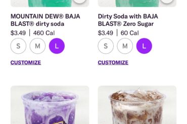 Why are regular sodas showing as “dirty” in app lol