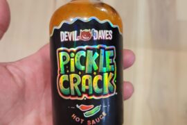 Pickle Crack is so good. Claims to be 3 out of 5 heat. It's a 1 heat if that. But taste great on pizza.