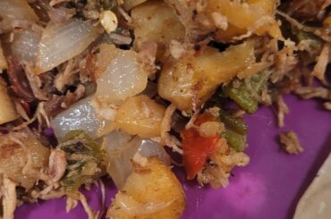 Machaca con Papas