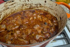 My best friend is a chili fiend,.so for his birthday, I am making him this dished I dubbed "murder pork"