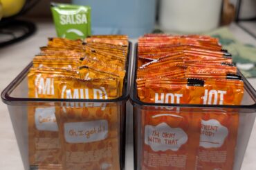 Taco Bell Sauce Orginization