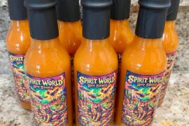 Newest homemade home-grown habanero hot sauce