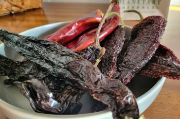 Pozole prepwork. I love working with these beautiful dried chiles.