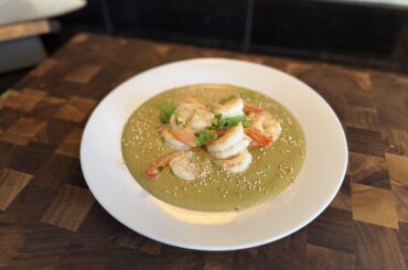 Shrimp mole verde