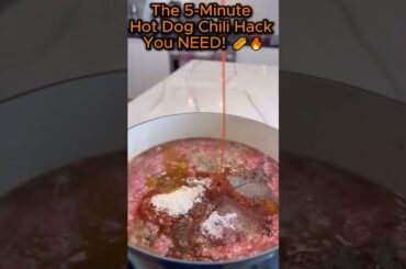 How to make Easy Hot Dog Chili at Home!
