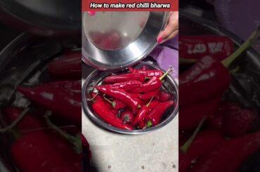 how to make red chilli bharwa |#shortvideo