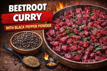 Healthy Beetroot Curry with Black Pepper  - USA Kitchen Recipes #food #cooking #viral