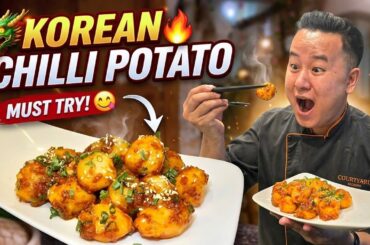 How To Make Easy Korean Chilli Potato | चटपटा आलू रेसिपी | cookwitharbin