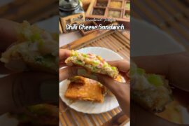 Chilli Cheese Sandwich 🥪😍 #chillicheesetoast #sandwich #vlogs #cooking #foodie #foodiefromgwalior