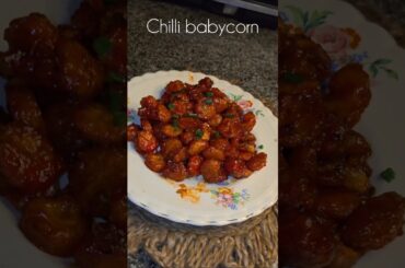 CHILLI BABYCORN RECIPE 🤤#shorts #ytshorts #ashacookingbliss #chillibabycorn #trending #shortvideo