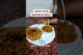 Rajasthani Style😎Mirchi ke Tipore😋 #shorts #rajasthanifood