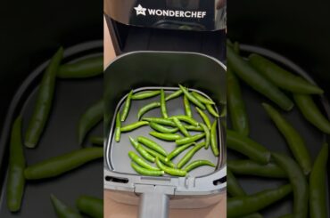 Green Chilli Fry In Airfryer #yt #shorts #airfryer #recipe