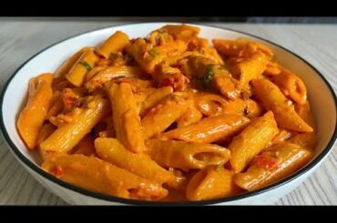 The Best Creamy Red Pepper 🌶️ Pasta Recipe | Red Sauce Pasta | Creamy Chicken Pasta | Pasta Recipes