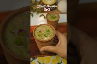 High Protein Recipe ep.1 #shorts #ytshorts #highprotein #summerdrink #sattudrinkrecipe #shortsvideo