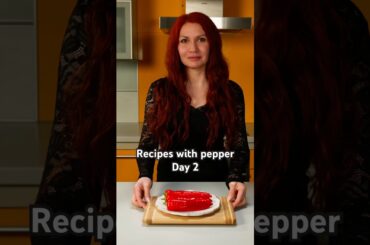 Recipes with pepper. Day 2: 🌶️stuffed pepper snack!