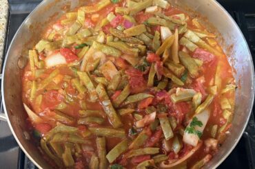 Nopalitos for breakfast.