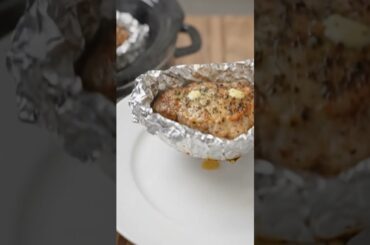 🥩🧄 Foil-Sealed Garlic Butter Pork (Ultra Tender 4-Ingredient Dinner)
