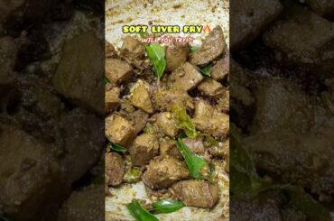 Bachelor lifesaver Mutton Liver Pepper Fry 🔥 | Soft & Juicy Eeral Fry | Don’t Overcook! #Shorts