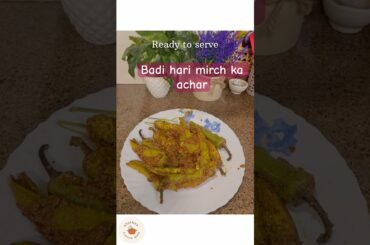 Big Green Chilli Recipe | Badi Hari Mirch Indian Style 🌶️🔥 #ytshorts #reelsindia #ytfoodchannel