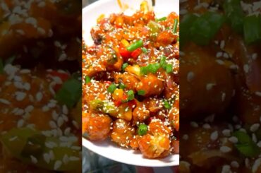 honey chilli cauliflower #shorts #cooking #recipe