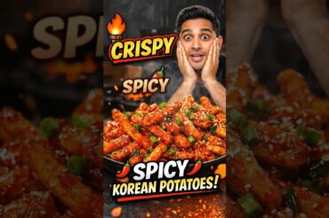This Korean Chilli Potato Recipe is INSANELY Addictive #spicyrecipe #foodhack
