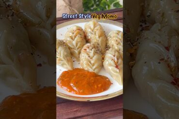 Street Style Veg Momo..😋🔥| Homemade Veg Momos Ki Recipe #momos #vegmomos #viral #trending