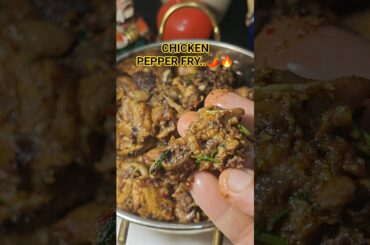CHICHEN PEPPER FRY                less time taking with simple ingredients chicken receipe #chicken
