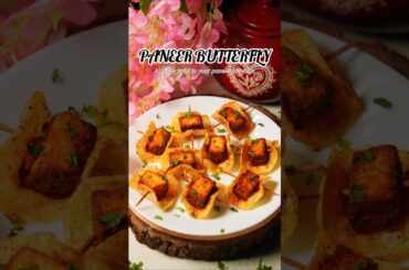 PANEER BUTTERFLY 😍🤤🦋 #snack #shorts #paneerrecipe #youtubeshorts #recipe #food