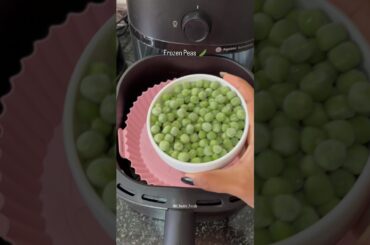 Air fryer peas recipe 🫛🔥| Garlic chilli peas | healthy & easy snack !