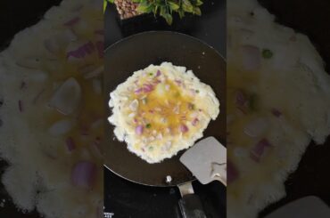 Stylish Chilli and Onion single omelette #shortsvideo