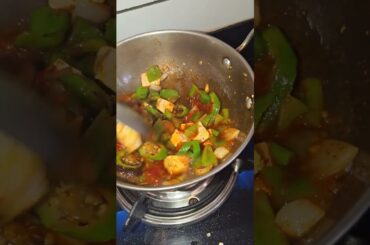 quick paneer chilli recipe simple recipe Chinese recipe paneer chilli Street style food#shortvideo