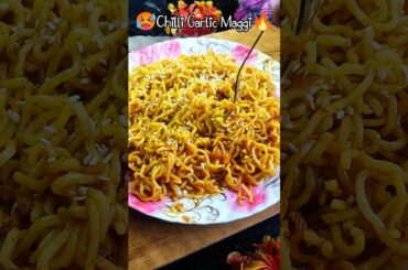 Spicy Chilli Garlic 🌶️🧄 |Maggi Street Style Maggic Recipe 15-minute #shorts #maggi  #trending