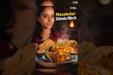 Jhatpat Shimla Mirch Sabji 🥘 Tasty & Easy #shorts #youtubeshorts #shimlamirchkisabji