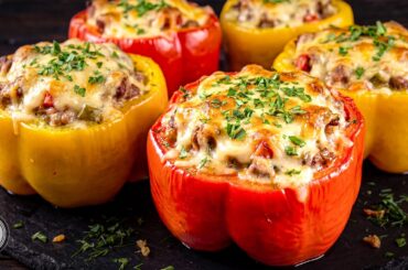 I stopped adding rice to Stuffed Peppers! This Potato Filling is so much better!