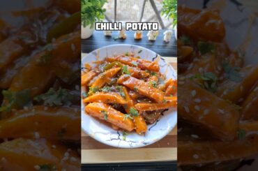 Chilli potato recipe 🤤❤️❤️...#shorts #chillipotatorecipe #recipe #foodshorts #viral #potato #snacks