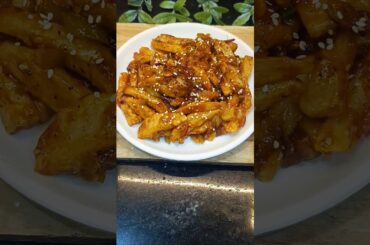 Honey chilli potato#viral #snacks#potato recipe