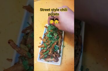 street style chili potato..🤤😋🔥#yummy #food #smita v vlogs #motivation #trueline #easy recipes