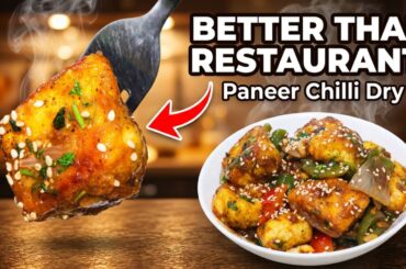 Paneer Chilli Recipe | Crispy Chilli Paneer Restaurant Style at Home | पनीर चिली रेसिपी Indo Chinese