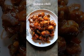 🤤 Panasa Chili – Better Than Meat? Try This!#JackfruitRecipe #VegRecipe #SpicyFood #FoodShorts#viral