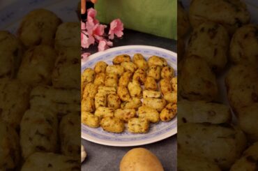 Crispy Chilli Garlic Potato Bites | Easy Evening Snack in 10 minutes #recipe #food #cooking #shorts