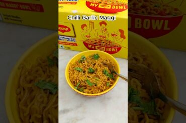 Chilli Garlic Maggi Recipe 🤩#trending #recipe #viral #food #maggi #viralvideo #asmr #shorts #cooking