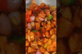Veg lovers pain special chilli recipe 🌶️ #jackfruitrecipe #shorts #indianfood #viral