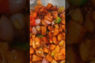 Veg lovers pain special chilli recipe 🌶️ #jackfruitrecipe #shorts #indianfood #viral
