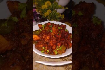 chicken chili 😋 recipe #short #food #india #viral