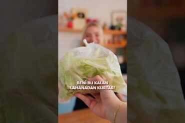 İsraf YOK Lezzet ÇOK 🤩 Kalan Lahanalardan Kurtulma Yöntemi 😱 #yemekcom