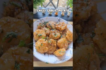 Chilli garlic potato recipe 🤤❤️❤️❤️..#shorts #chilligarlicpotato #korean #snacks #foodshorts #recipe
