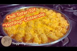 🔥 Cheesy Chili Tater Hotdog Casserole | Easy Comfort Food Recipe! 🔥