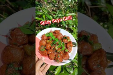 Spicy Soya Chili😋#viral#recipe#ytshorts#trending#foodie
